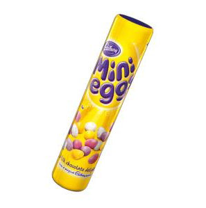 cadbury mini eggs in the tube