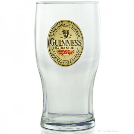 Guinness Pint Glass LABEL